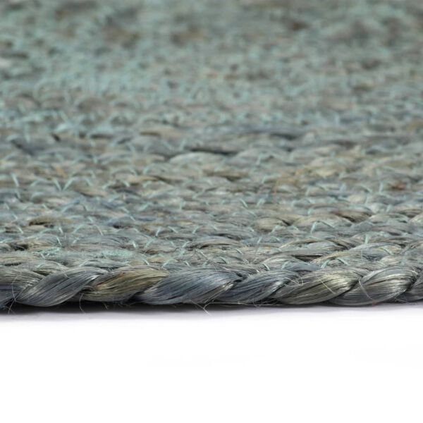 vidaXL Placemats 6 st rond 38 cm jute olijfgroen