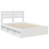vidaXL Bedframe met hoofdeinde Wit 140 x 200 cm Massief grenenhout