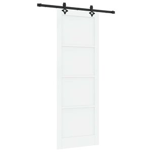vidaXL Schuifdeur ORKDAL 83 x 232 cm Massief grenenhout Wit