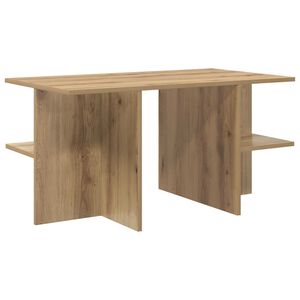 vidaXL Salontafel Artisanaal eiken 87 x 50 x 45 cm Geconstrueerd hout