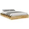 vidaXL Bedframe zonder matras 120x200 cm massief hout eiken