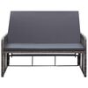 vidaXL 2-delige Loungeset met kussens poly rattan grijs
