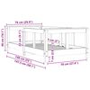 vidaXL Kinderbedframe 70x140 cm massief grenenhout