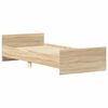 vidaXL Bedframe zonder matras hout sonoma eikenkleurig 90x200 cm
