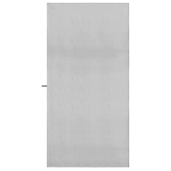 vidaXL Sporthanddoeken 2 pcs Grijs 180 x 90 cm Polyester en polyamide
