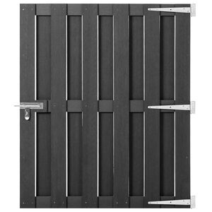 vidaXL Poort 100x112 cm HKC grijs