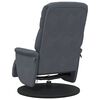 vidaXL Massage Recliner Stoel Donkergrijs 91 x 71 x 105.5 cm Fluweel