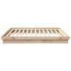 vidaXL Bedframe Naturel 200 x 200 cm Massief grenenhout