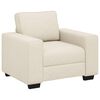 vidaXL Sofa Stoel Beige 100 cm Linnenmix Stoffen