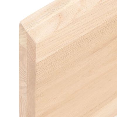 vidaXL Wastafelblad 100x60x(2-4) cm onbehandeld massief hout