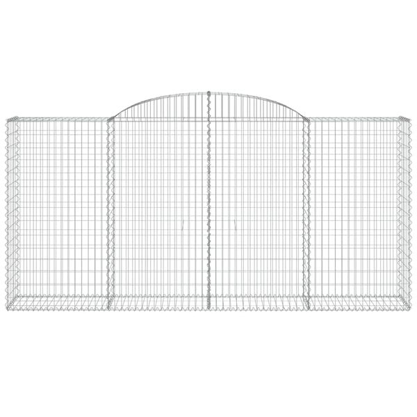 vidaXL Schanskorven 11 st gewelfd 300x50x140/160 cm ijzer