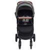 vidaXL Kinderwagen 3-in-1 staal lichtgrijs