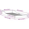 vidaXL Bedframe Wasbruin 100 x 220 cm Massief grenenhout