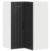 vidaXL Wandhoekkast LUCCA Zwart 57 x 57 x 80 cm Bewerkt hout