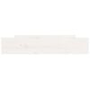 vidaXL Bedlades 2 st massief grenenhout wit