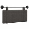 vidaXL Hangend hoofdbord Zwart Antiek PU