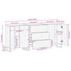 vidaXL Dressoirs 3 st 60x34x75 cm massief mangohout