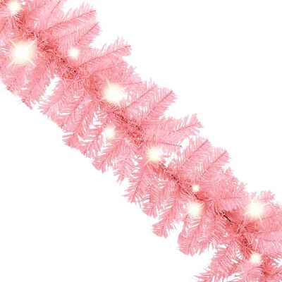 vidaXL Kerstslinger met LED-lampjes 20 m roze