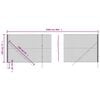 vidaXL Draadgaashek 1,8x25 m gegalvaniseerd staal antracietkleurig
