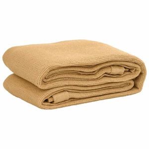 vidaXL Tenttapijt 200x200 cm HDPE zandkleurig