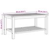 vidaXL Salontafel Bruin 90 x 50 x 45 cm Massief teakhout