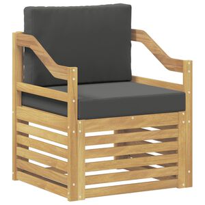 vidaXL Tuinbank Polyester wit en antracietkleurig