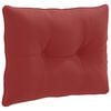 vidaXL Rugkussen PUTTEN 100% Polyester Wijnrood 60 x 40 x 10 cm