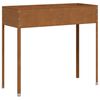 vidaXL Plantenbak 100,5x40,5x90 cm weervast staal