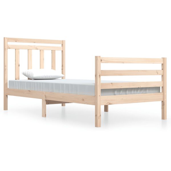 vidaXL Bedframe massief hout 100x200 cm