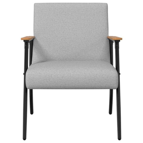 vidaXL Fauteuil Wolkengrijs 59 x 75 x 78 cm Stof