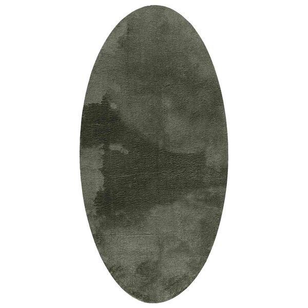 vidaXL Vloerkleden Ovaal HUARTE Bosgroen 100 x 200 cm 100% Polyester