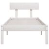 vidaXL Bedframe massief grenenhout wit 90x190 cm