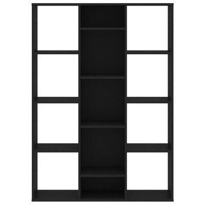 vidaXL Kamerscherm/boekenkast 100x24x140 cm bewerkt hout zwart