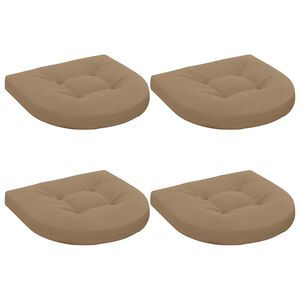 vidaXL 4-Piece Zitkussens 4 st 100% Polyester Taupe 40 x 40 x 5 cm