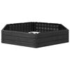 vidaXL Verhoogd bed Zwart 148 x 129 x 25 cm PP