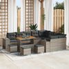 vidaXL Tuin Sofa Set met kussen met opslag met kussen 13 pcs Grijs