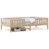 vidaXL Bedframe zonder matras massief grenenhout 90x190 cm
