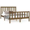 vidaXL Bedframe met hoofdbord grenenhout honingbruin 140x200 cm