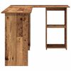 vidaXL Bureau met plank Oud Hout 142 x 102 x 73 cm Bewerkt hout