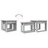 vidaXL Koffietafel Set 2 pcs Beton Grijs Bewerkt hout