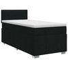 vidaXL Boxspringbed met matras met hoofdeinde Zwart 80 x 200 cm Stof