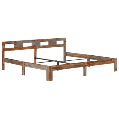 vidaXL Bedframe zonder matras massief hout 200x200 cm