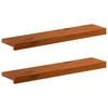 vidaXL Raamkozijnen 2 st Bruin 70 x 15 x 2 cm Massief Eikenhout