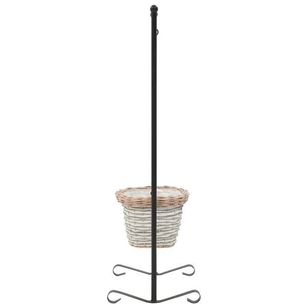 vidaXL Plantenstandaard met gepoedercoat ijzeren frame