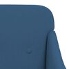vidaXL Fauteuil 63x76x80 cm stof blauw