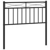 vidaXL Vervangend hoofdbord 90 cm metaal zwart