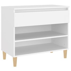 vidaXL Schoenenkast 70x36x60 cm bewerkt hout wit