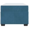 vidaXL Bedframe met matras Blauw 80 x 200 cm Stof