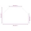 vidaXL Glasplaat openhaard zeshoekig 80x50 cm