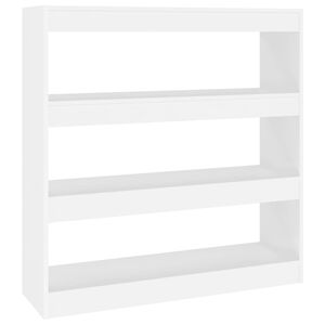 vidaXL Boekenkast/kamerscherm 100x30x103 cm wit